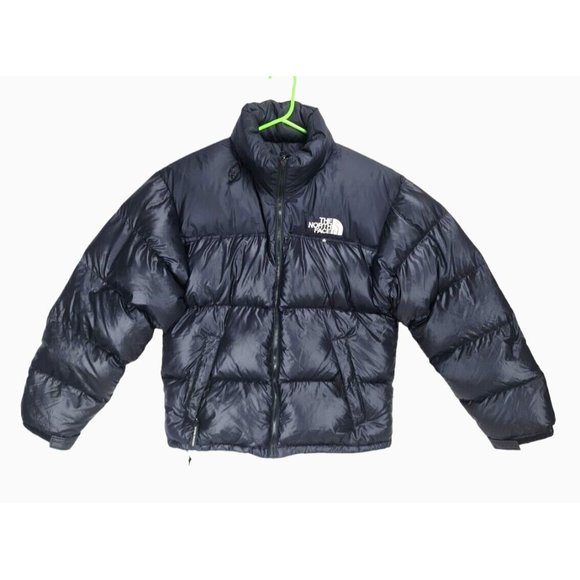 North Face Puffer Jacket Mens SZ M  Nuptse 96 Retro Black Puffy Bubble Down 307A - Picture 1 of 5